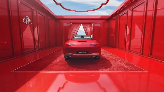 Maybach SL Monogram Series Diffusor-Chromendrohre - Merbag Maybach SL Monogram Series Diffusor-Chromendrohre - Merbag